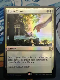 Idyllic Tutor Foil Pre-Release Promo Card Theros Beyond Death, MTG Magic - Image 1