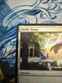 Idyllic Tutor Foil Pre-Release Promo Card Theros Beyond Death, MTG Magic - Image 3