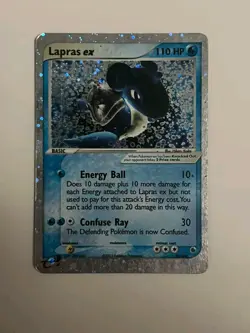 Lapras EX Pokemon Card 99/109, MP, Ruby & Sapphire Ultra Rare - Image 1