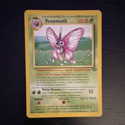 Pokemon Venomoth Jungle 29/64 70 HP Rare Regular Unlimited Spanish 1999 - Image 1