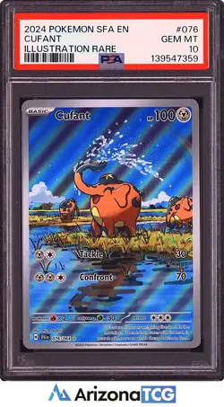 Pokemon 2024 Cufant 076/064 Illustration Rare Shrouded Fable GEM MINT PSA 10 - Image 1