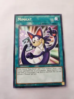 Yu-Gi-Oh! TCG Mimicat LED2-EN051 1st Edition NM Condition - Image 1
