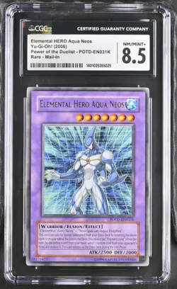 Elemental Hero Aqua Neos POTD-EN031K Mail-in Yu-gi-oh! CGC 8.5 Nm/mint+ *025 - Image 1