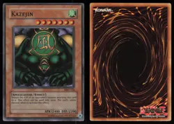 Kazejin MRD-026 MRD Super Rare FOIL BLEED ERROR Yu-Gi-Oh - Image 3