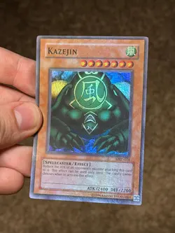 Kazejin MRD-026 MRD Super Rare FOIL BLEED ERROR Yu-Gi-Oh - Image 4