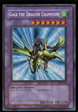 Gaia the Dragon Champion LOB-125 Reverse Foil Error Yu-Gi-Oh - Image 1