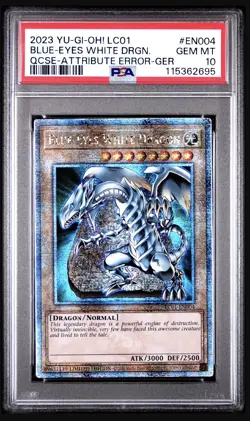 Yu-Gi-Oh! TCG Blue-Eyes White Dragon (Quarter Century Secret Rare) PSA 10 - Image 1