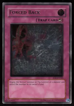 Forced Back (UTR) EOJ-EN060 EURO Ultimate Rare Enemy of Justice Yu-Gi-Oh - Image 1
