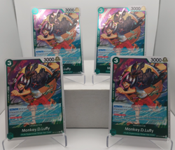 Monkey D. Luffy Playset - OP14-034 x4 - The Azure Sea's Seven - One Piece TCG - Image 1