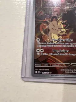 Pokemon TCG Team Rockets Meowth 203/182 Illustration Rare Destined Rivals NM - Image 2