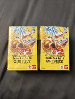 ONE PIECE CARD GAME OP-15 2x DOUBLE PACK SET 10 ENGLISH DP-10 USA - Image 1