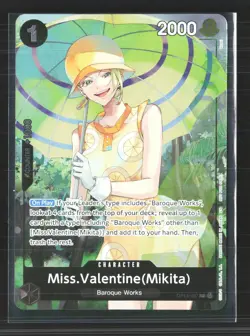 2023 One Piece Card Game Miss.Valentine (Mikita) OP14-087 R Full Art - Image 1
