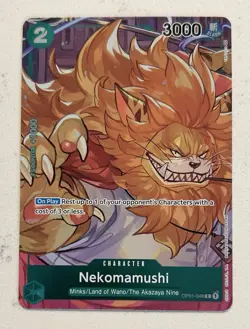 Nekomamushi (Box Topper) OP01-048 Romance Dawn Foil One Piece TCG English - Image 1