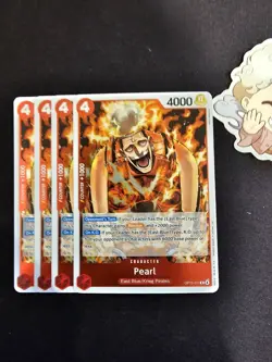 4x OP15-011 Pearl R Playset -One Piece TCG- Adventure of Kami's Island English - Image 1