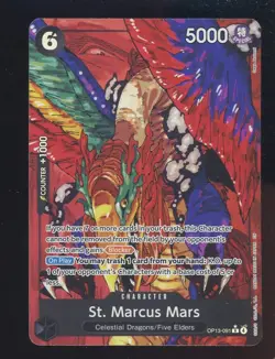 2025 One Piece OP13 EN #091 St. Marcus Mars Special Alternate Art - Image 1