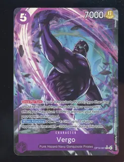 One Piece Vergo (Alternate Art) - The Azure Sea's Seven (OP14) OP14-061 - Image 1