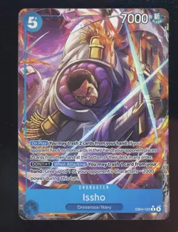 Issho - EB04-022 (Alternate Art) Alt Art The Azure Sea's Seven Foil One Piece - Image 1