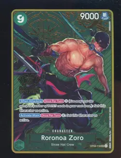 2024 One Piece Roronoa Zoro 2nd Anniversary Set OP06-118 SP - Image 1