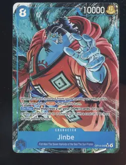 Jinbe Alternate Art Foil OP14-049 The Azure Sea's Seven One Piece - Image 1