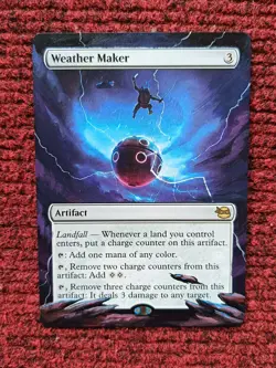 Weather Maker MTG Teenage Mutant Ninja Turtles Hand Painted Extended Altered Art - Image 2