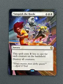 Vanquish the Horde Magic Teenage Mutant Ninja Turtles Hand Painted Altered Art v - Image 1