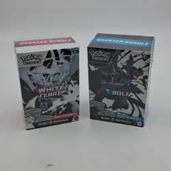 Pokemon Black Bolt and White Flare Booster Bundle Set of 2 Sealed New Boxes - Image 1