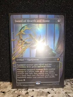 TMNT MTG - Sword of Hearth and Home Borderless Commander Promo Foil (Near Mint) - Image 1