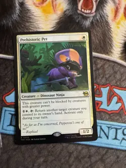 Prehistoric Pet 0022 Foil Teenage Mutant Ninja Turtles TMT MTG NM - Image 1