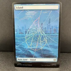 MTG Marvel's Spider-Man SPM Foil Full Art Basic Lands Set Magic The Gathering - Image 3