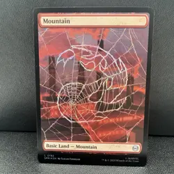 MTG Marvel's Spider-Man SPM Foil Full Art Basic Lands Set Magic The Gathering - Image 5