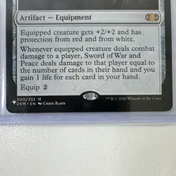 Sword of War and Peace Double Masters Mythic Artifact 300/332 Regular 2020 - Image 4
