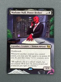 Madame Null, Power Broker Teenage Mutant Ninja Turtles Hand Painted Altered Art - Image 1