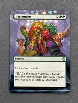 Harmonize Magic MTG Teenage Mutant Ninja Turtles Hand Painted Altered Art v - Image 1