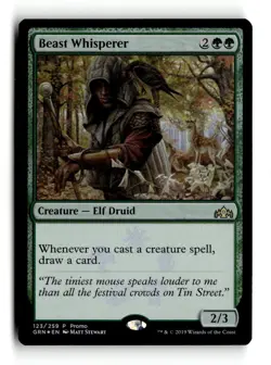 Magic: The Gathering Creature Beast Whisperer Rare 123/259 P Promo - Image 1