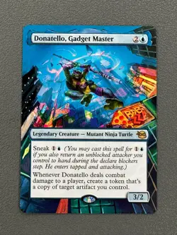 Donatello, Gadget Master Teenage Mutant Ninja Turtles Hand Painted Altered Art v - Image 1