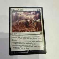 Akroma's Will Commander Modern Horizons 3 Rare Instant MTG Card 0165 English - Image 1