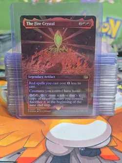 🔥 MTG - The Fire Crystal (Borderless) Final Fantasy Regular #337! NM/M!! WOW! - Image 1