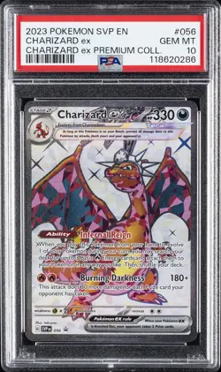 2023 POKEMON SVP CHARIZARD EX PREMIUM COLLECTION #056 CHARIZARD EX PSA 10 - Image 1