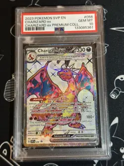 CHARIZARD EX 2023 POKEMON SVP EN SCARLET & VIOLET BLACK STAR PROMO 056 PSA 10 - Image 1