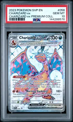 2023 POKEMON SVP PROMO CHARIZARD EX PREMIUM COLLECTION #056 CHARIZARD EX PSA 10 - Image 1