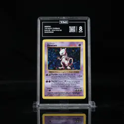 Pokemon TCG Mewtwo 010/102 Base Set (Shadowless) Holo Graded NM/MT - Image 1