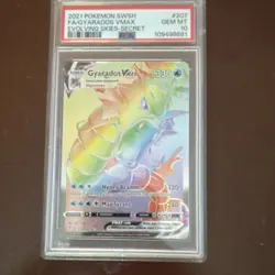 Pokemon Gyarados VMAX Secret Rare Holo Evolving Skies 207/203 PSA 10 2021 - Image 1