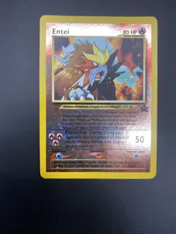 Entei - Reverse Holo - #34 WOTC Black Star Promo - Pokemon TCG - 2001 NM - Image 1