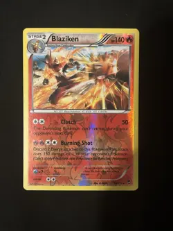 Pokemon TCG Blaziken 14/111 Reverse Holo Rare X&Y Furious Fists English 2015 - Image 1