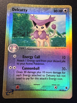 Delcatty 29/109 EX Ruby & Sapphire Pokemon Card Reverse Holo Foil Rare LP - Image 1