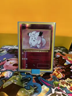Pokemon Clefairy Lot 2 Cards Holofoil And Reverse Holo Fairy Type LP - Image 3