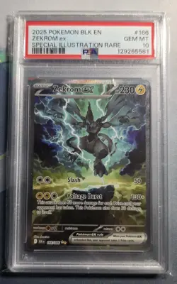 Pokemon Zekrom EX Sir Black Bolt 166/086 PSA 10 - Image 1