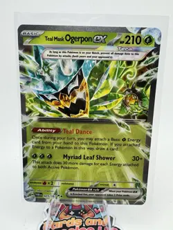 Teal Mask Ogerpon EX 025/167 Double Rare Twilight Masquerade Pokemon TCG - Image 1
