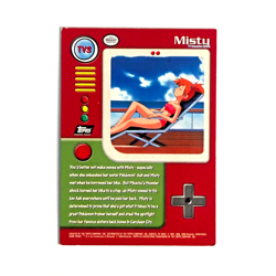 Misty #TV3 Pokemon 1999 Topps TV | TEXTURED HOLO FOIL | LIGHTLY PLAYED - Image 3