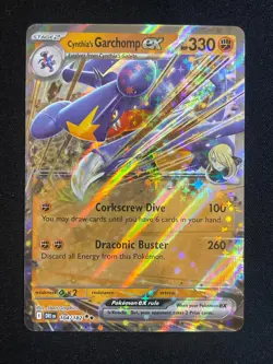 Pokemon Cynthia's Garchomp ex - Double Rare SV10: Destined Rivals 104/182 NM - Image 1